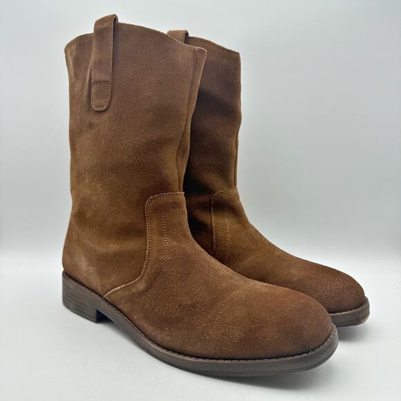Free People Womens Easton Equestrian Ankle Boots US 9.5 EU 40.5 Brown Suede NIB - Picture 6 of 13